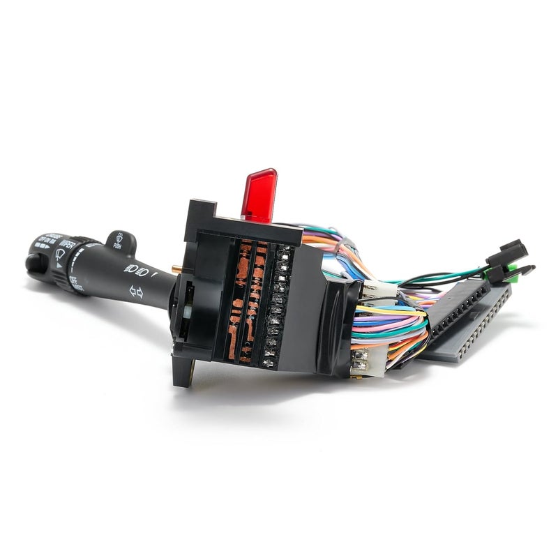Lin Cin Yin Turn Signal Switch for 1999-2002 Chevy Silverado Avalanche Tahoe Suburban GMC Sierra Yukon 1500 2500 3500 Cadilla Escalade Multifunction Wiper Control, Washers, Hazard, Cruise Control 26100839 CBS1038 - Image 4